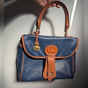 Vintage Navy Leather Dooney and Bourke